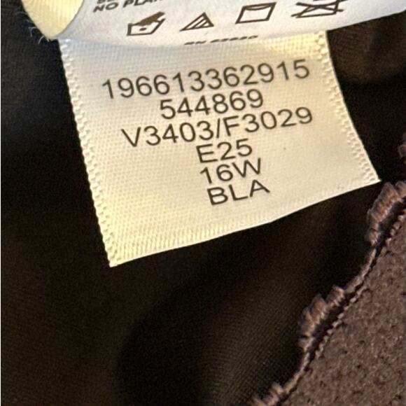 Lands' End Women's Plus Size Tugless X-Back One Piece Swimsuit 16W Black UPF 50 - Picture 13 of 13